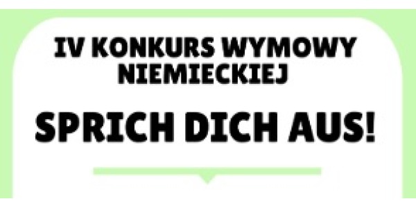 Szymon Kuźniar z klasy 4g w finale IV Konkursu Wymowy Niemieckiej.